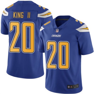 Los Angeles Chargers NFL Football Desmond King Electric Blue Jersey Youth Limited  #20 Rush Vapor Untouchable->youth nfl jersey->Youth Jersey